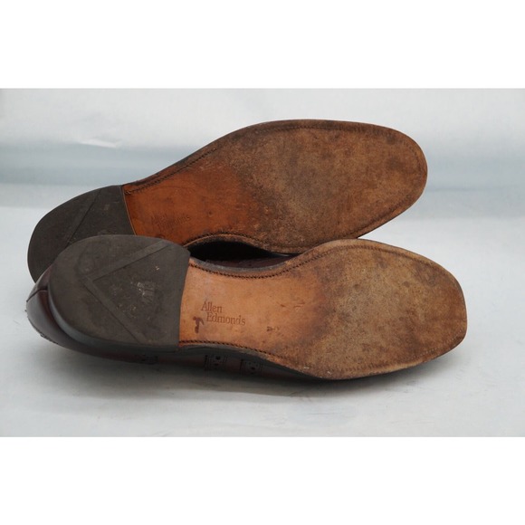 Allen Edmonds Barrington Burgundy Leather Wingtip Blucher Dress Shoe SZ 12 D - Picture 11 of 12